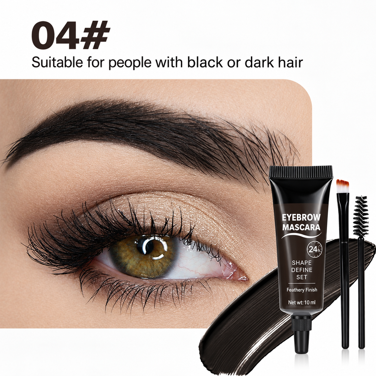 👁️ Waterproof Brow Gel – Shape, Define & Set | Feathery Finish | 3-Day Wear