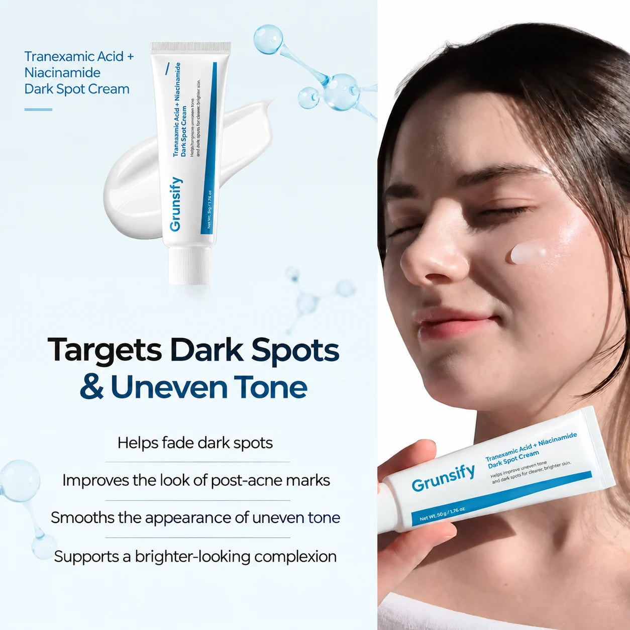 Dark spot and uneven tone care benefits