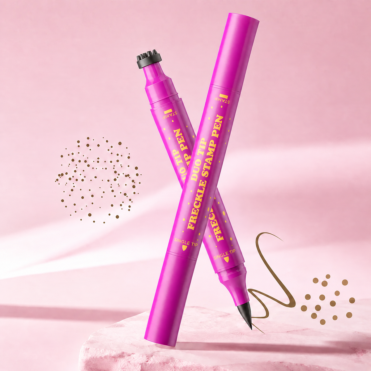 3 in 1 Waterproof Faux Freckle Stamp & Fine Tip Pen