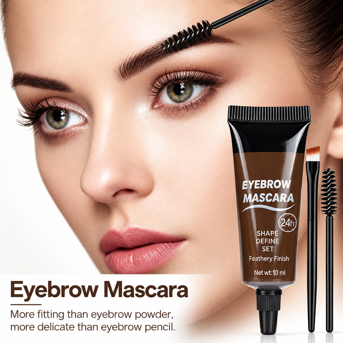 👁️ Waterproof Brow Gel – Shape, Define & Set | Feathery Finish | 3-Day Wear