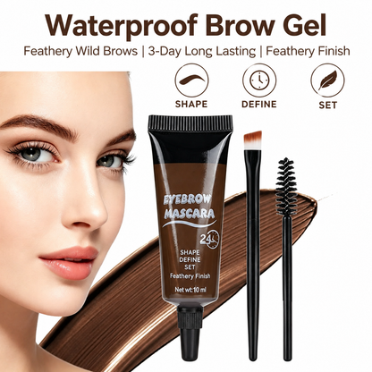 👁️ Waterproof Brow Gel – Shape, Define & Set | Feathery Finish | 3-Day Wear