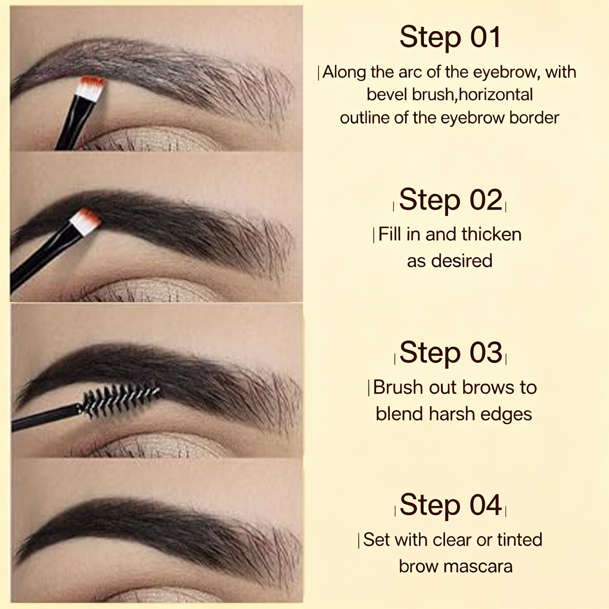 👁️ Waterproof Brow Gel – Shape, Define & Set | Feathery Finish | 3-Day Wear