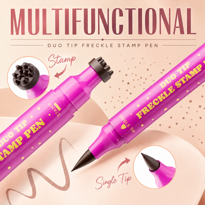 3 in 1 Waterproof Faux Freckle Stamp & Fine Tip Pen