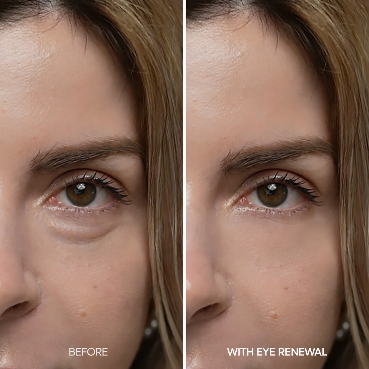Under-eye appearance comparison for EYE RENEWAL