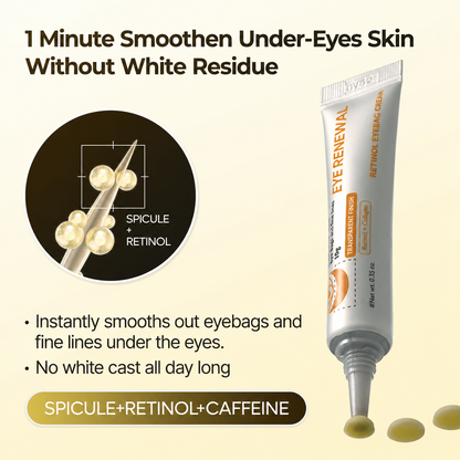EYE RENEWAL Retinol + Caffeine Eye Cream – Smoother-Looking Under-Eyes & Transparent Finish