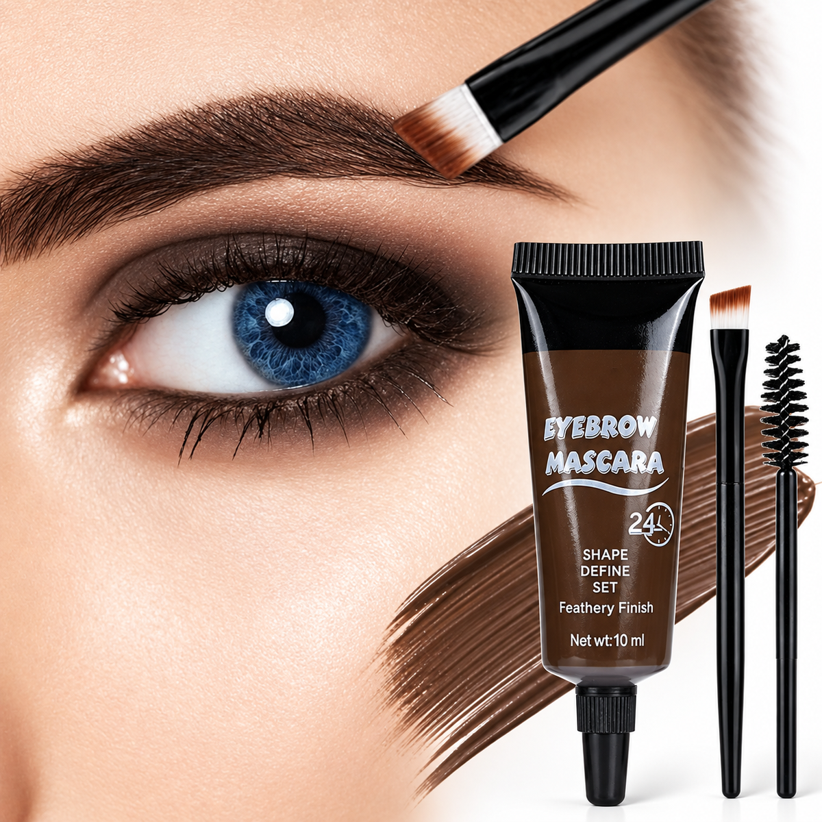 👁️ Waterproof Brow Gel – Shape, Define & Set | Feathery Finish | 3-Day Wear