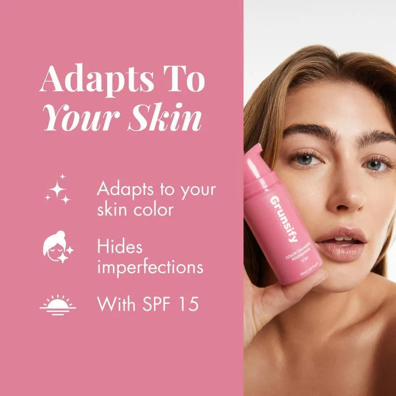 Grunsify foundation adapts to your skin