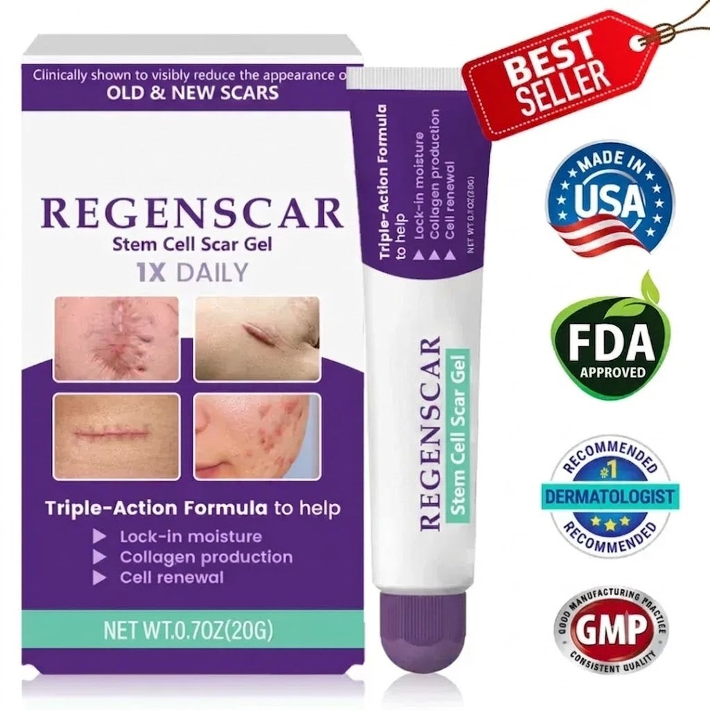 Scar Removal Gel for Old and New Scars product packaging and tube