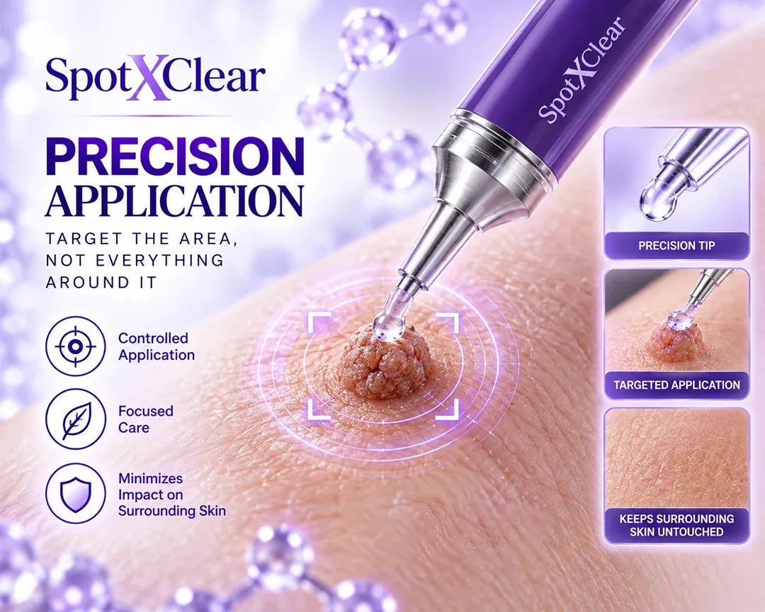 Close-up of the SpotXClear precision applicator tip