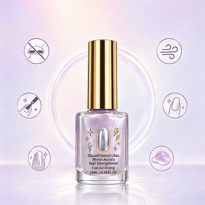 ✨💜Lilac Glossy Mirror Nail Strengthener